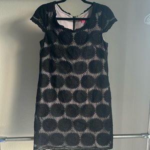 Betsey Johnson Floral Mesh Short Sleeve Mini Dress 4